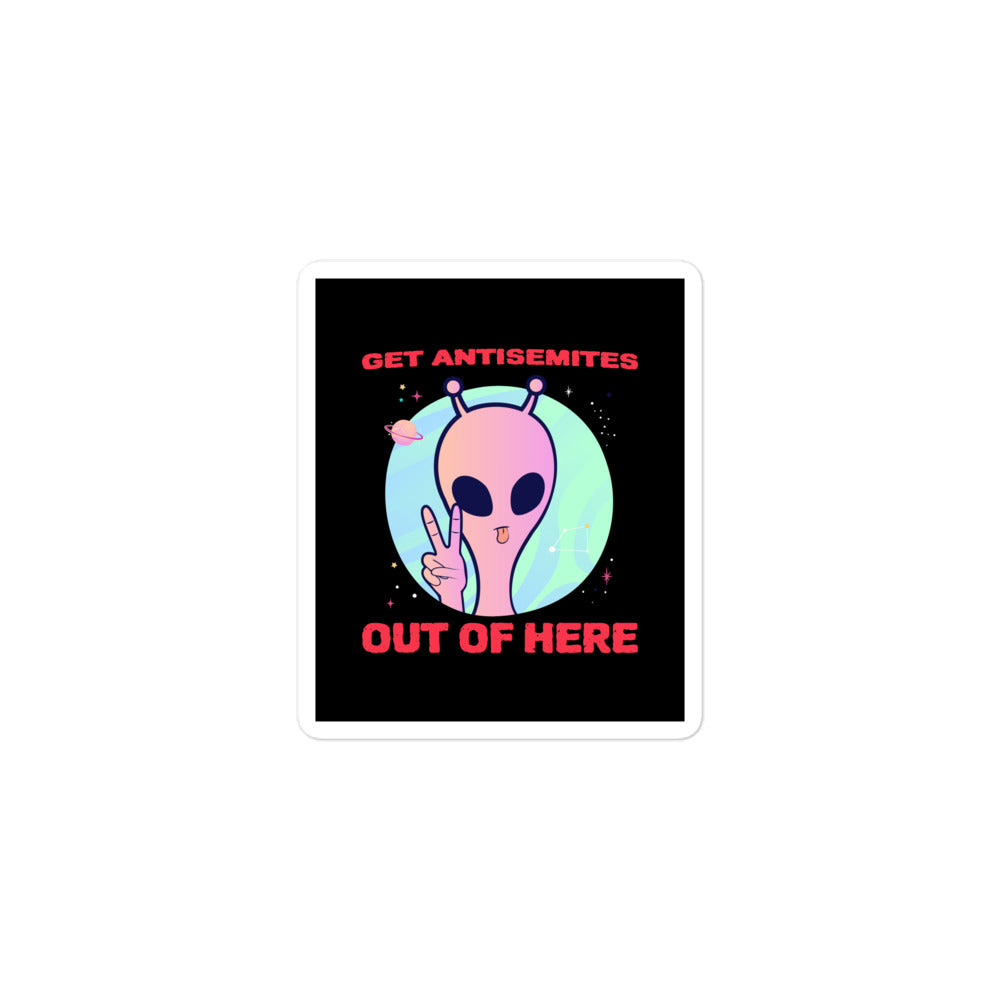 Get Alien Out | Antisemitism | Kiss Cut Sticker Jouparty