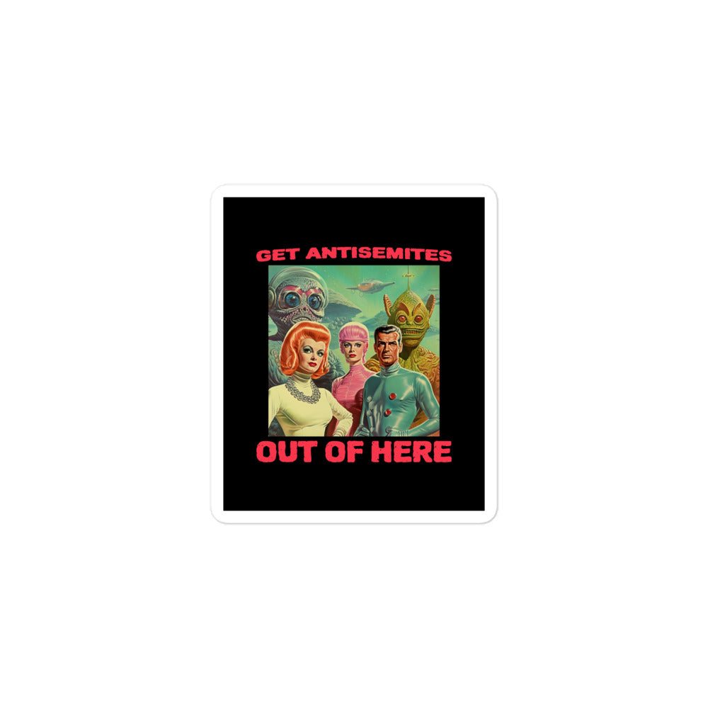 Get Alien Out | Antisemitism | Kiss Cut Sticker Jouparty