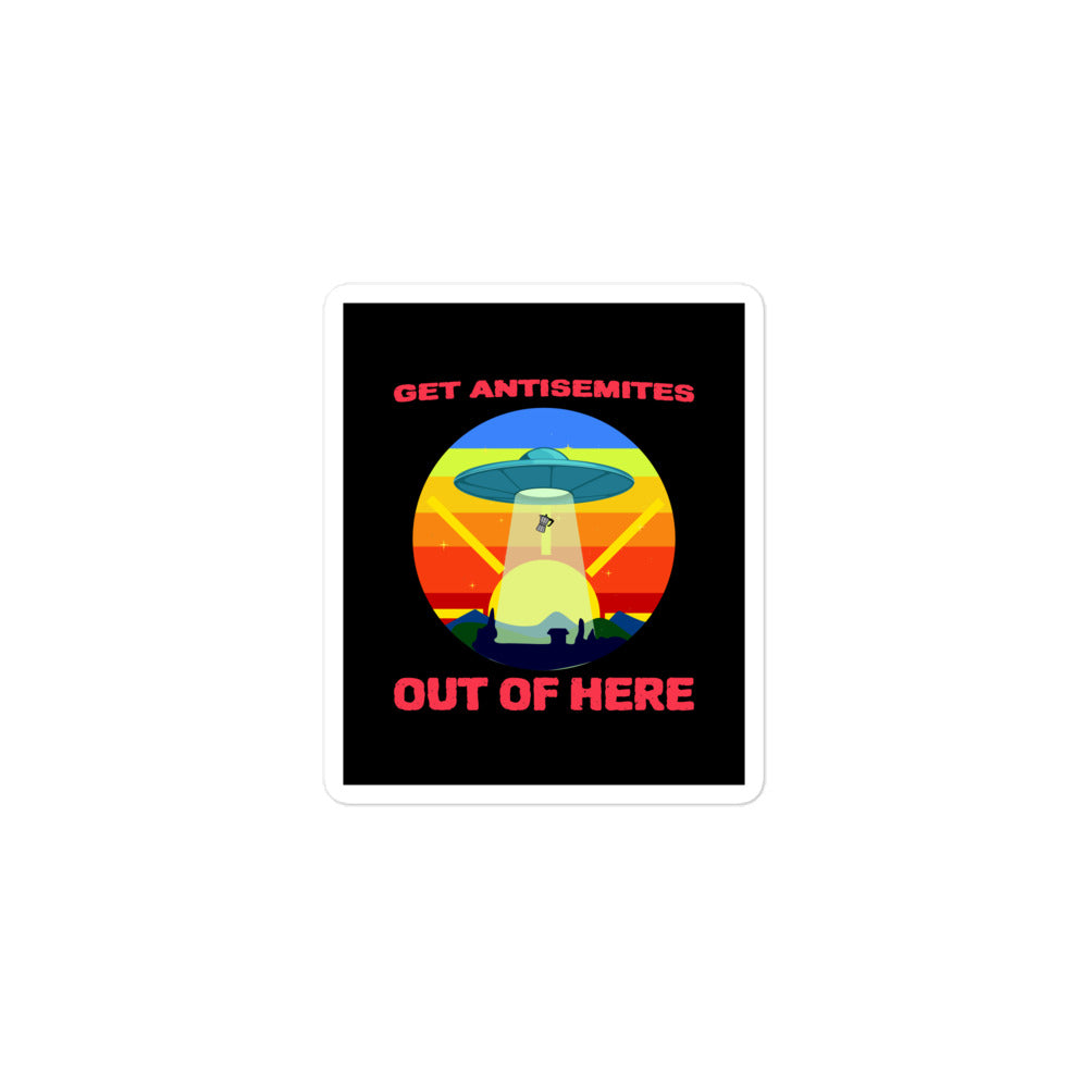 Get Alien Out | Antisemitism | Kiss Cut Sticker Jouparty