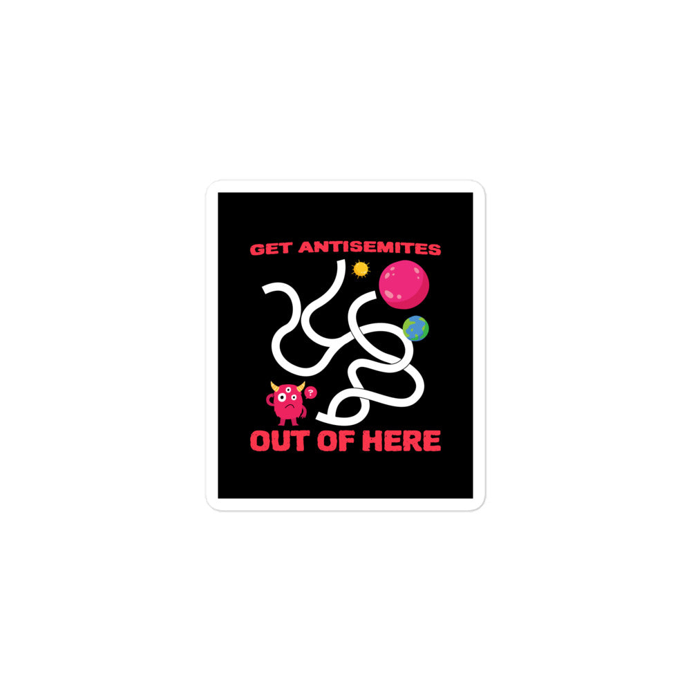 Get Alien Out | Antisemitism | Kiss Cut Sticker Jouparty