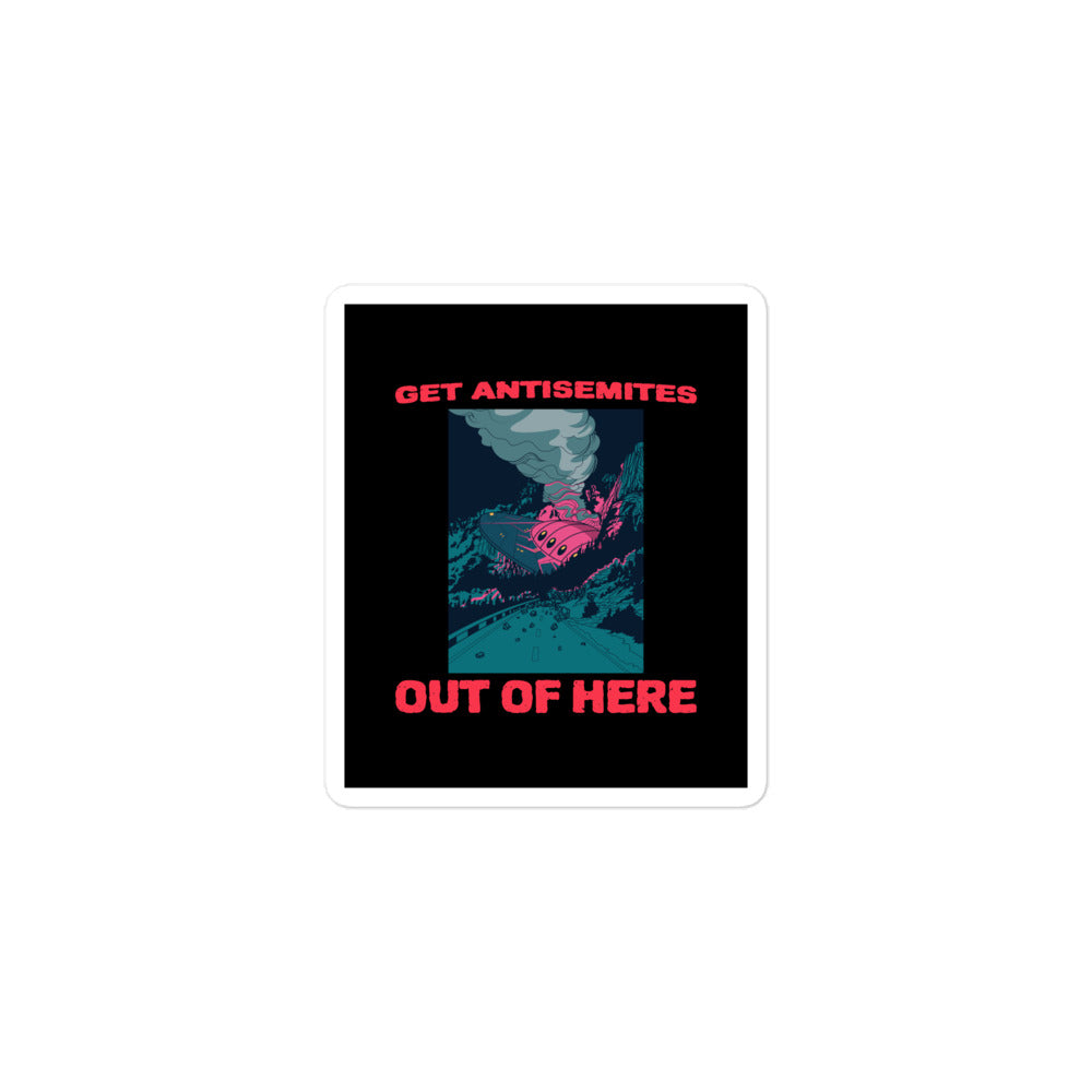 Get Alien Out | Antisemitism | Kiss Cut Sticker Jouparty