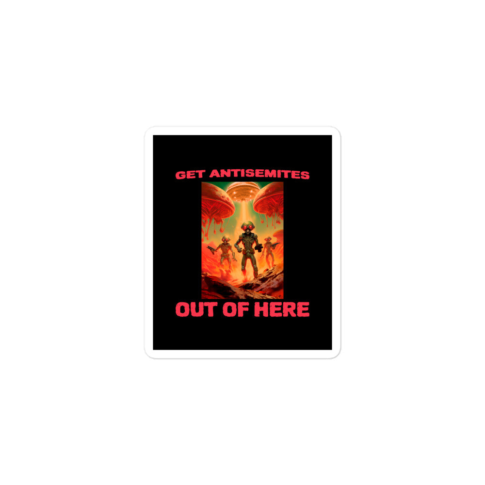 Get Alien Out | Antisemitism | Kiss Cut Sticker Jouparty