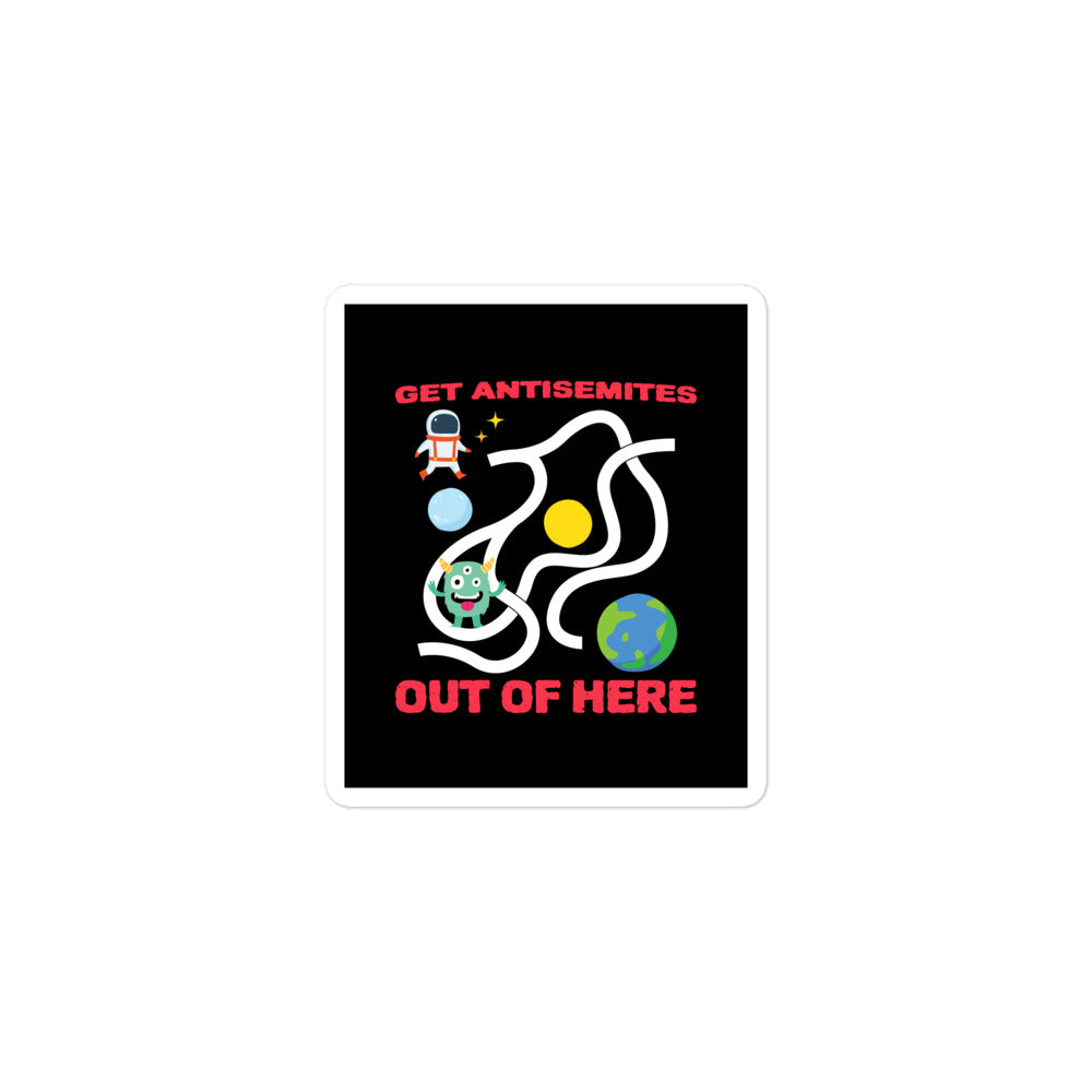 Get Alien Out | Antisemitism | Kiss Cut Sticker Jouparty