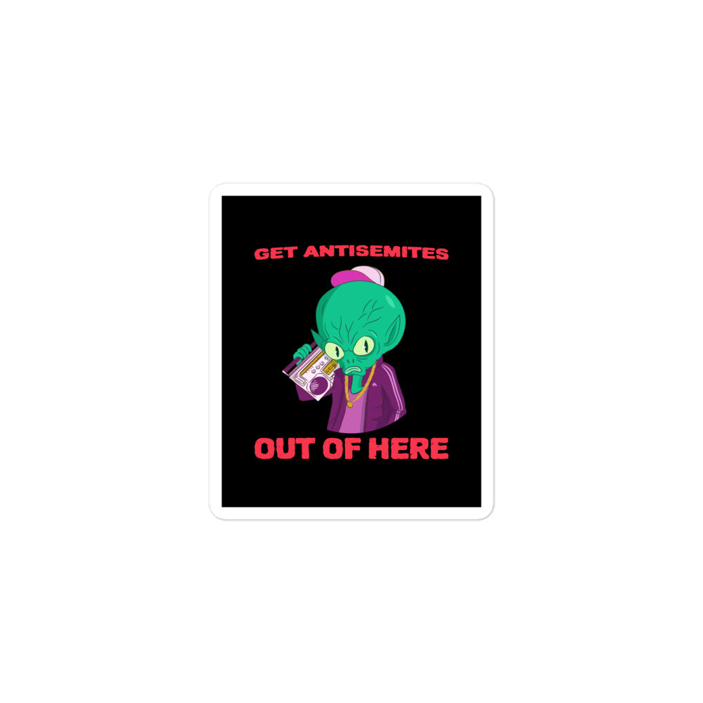 Get Alien Out | Antisemitism | Kiss Cut Sticker Jouparty