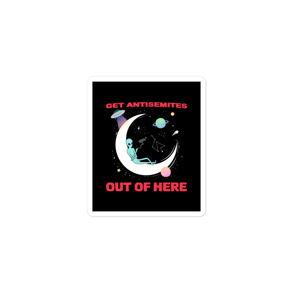 Get Alien Out | Antisemitism | Kiss Cut Sticker Jouparty