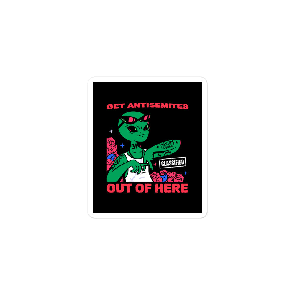 Get Alien Out | Antisemitism | Kiss Cut Sticker Jouparty