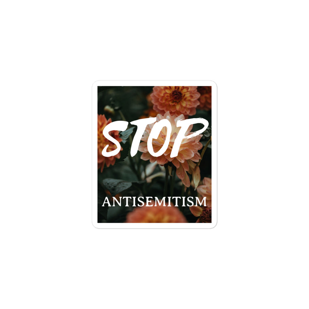 Flower Power | Antisemitism | Kiss Cut Sticker Jouparty