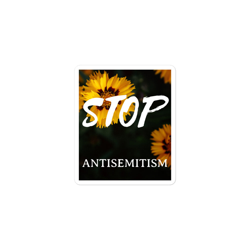 Flower Power | Antisemitism | Kiss Cut Sticker Jouparty