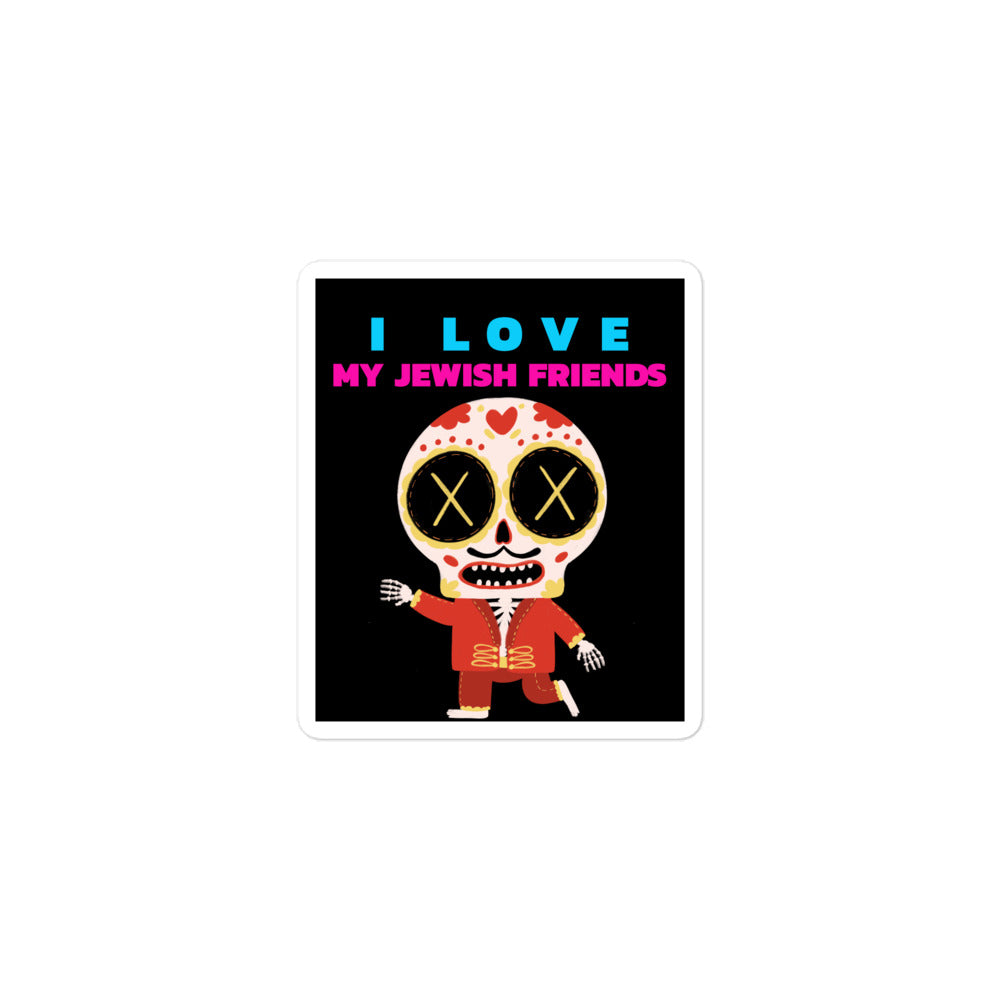 I Love My Jewish Friends | Kiss Cut Sticker Jouparty
