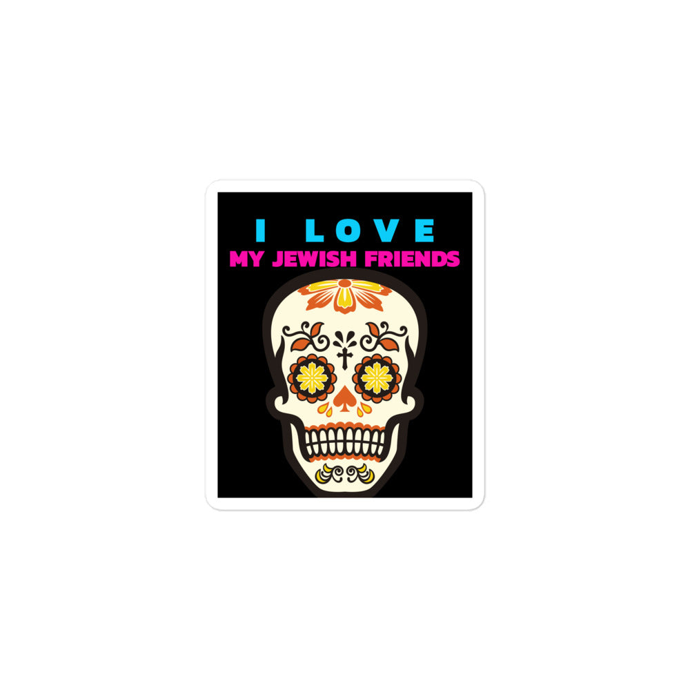 I Love My Jewish Friends | Kiss Cut Sticker Jouparty