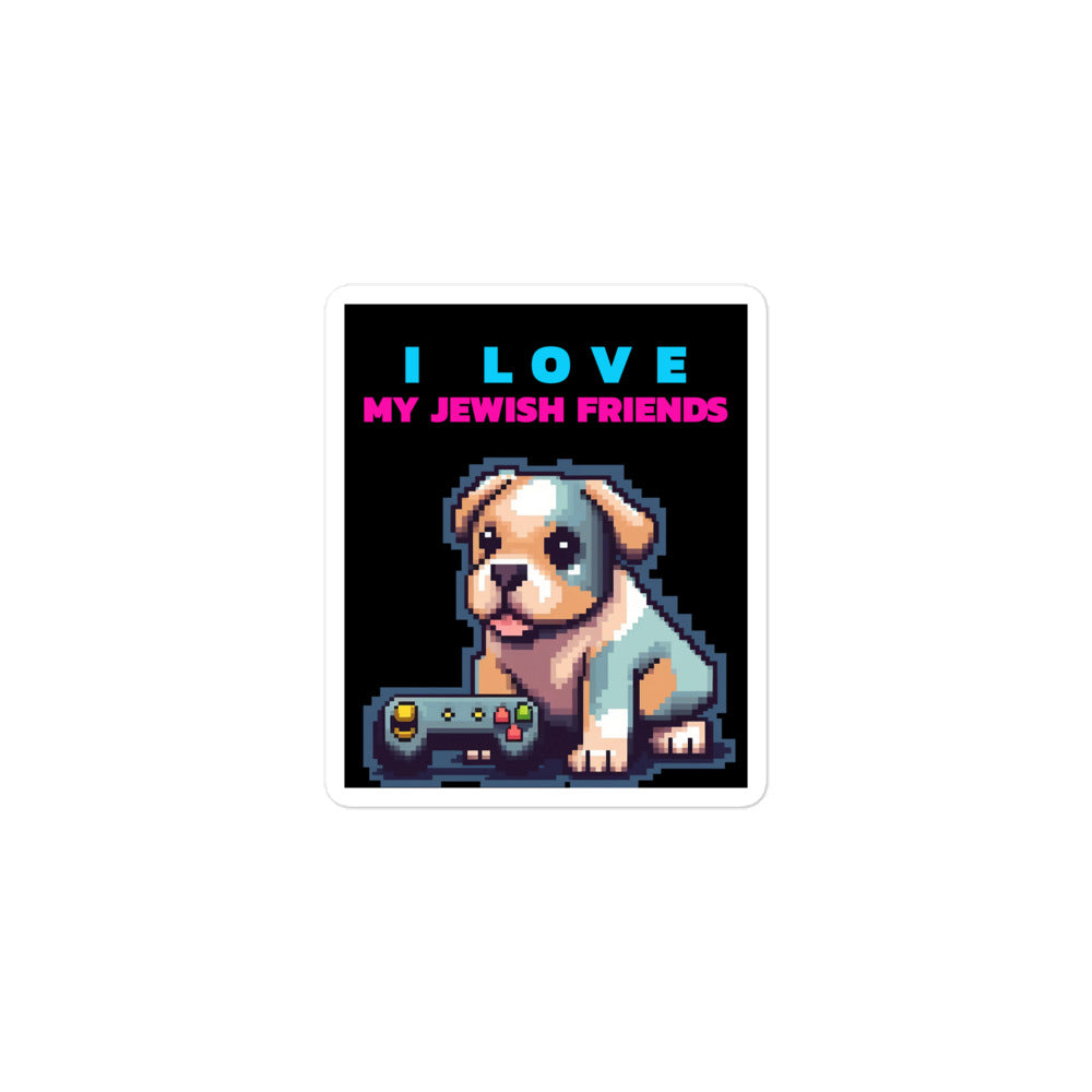 I Love My Jewish Friends | Kiss Cut Sticker Jouparty