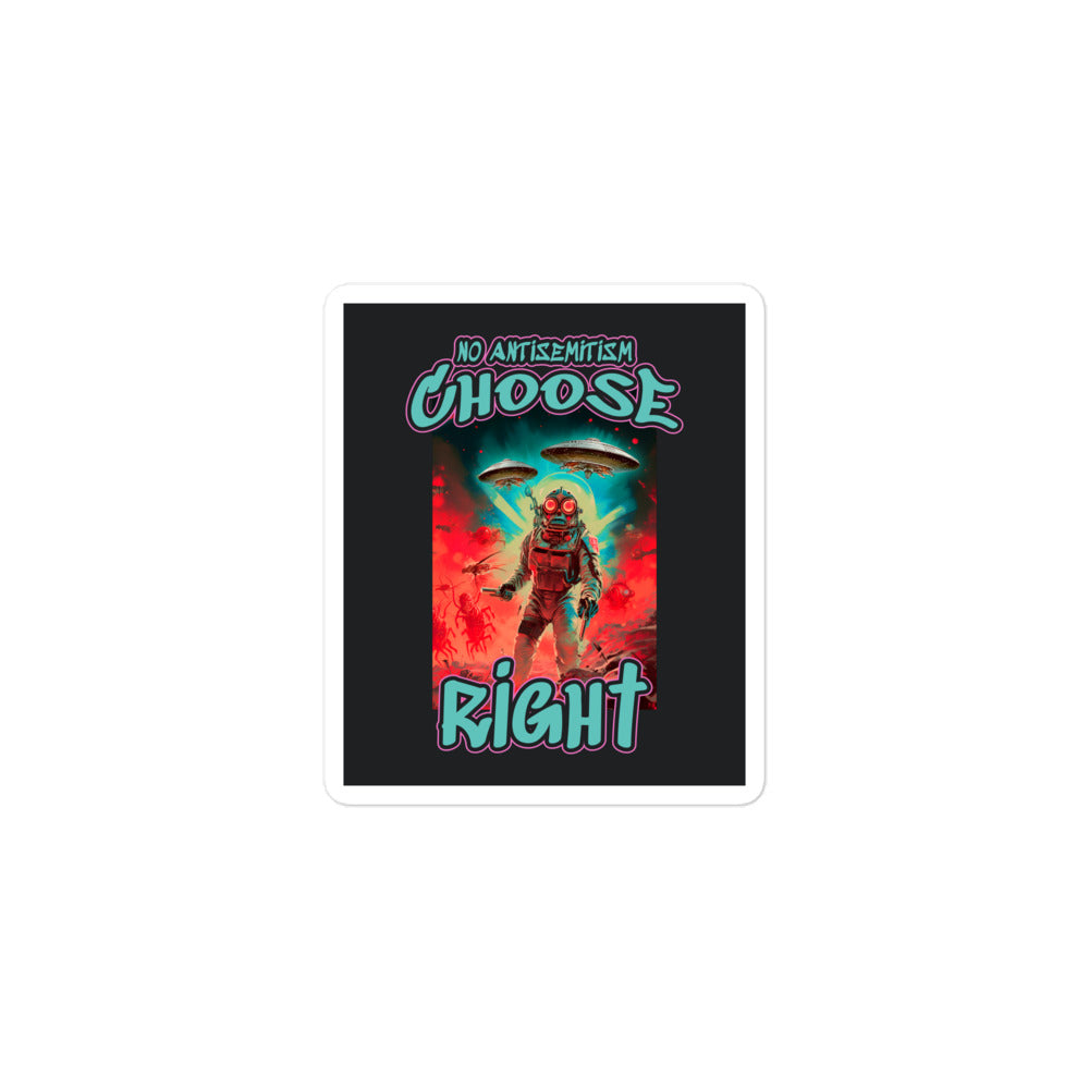 Choose Right | Antisemitism | Kiss Cut Sticker Jouparty