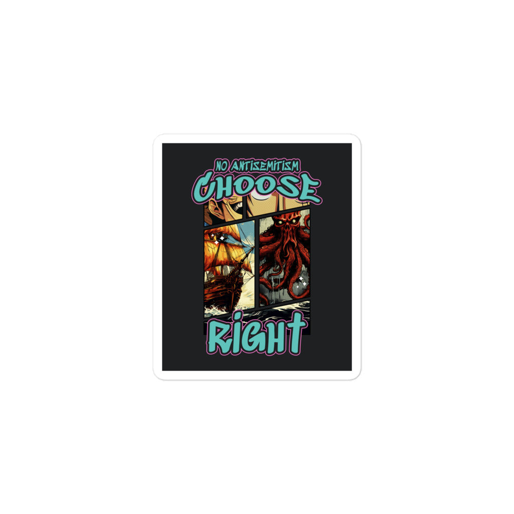 Choose Right | Antisemitism | Kiss Cut Sticker Jouparty