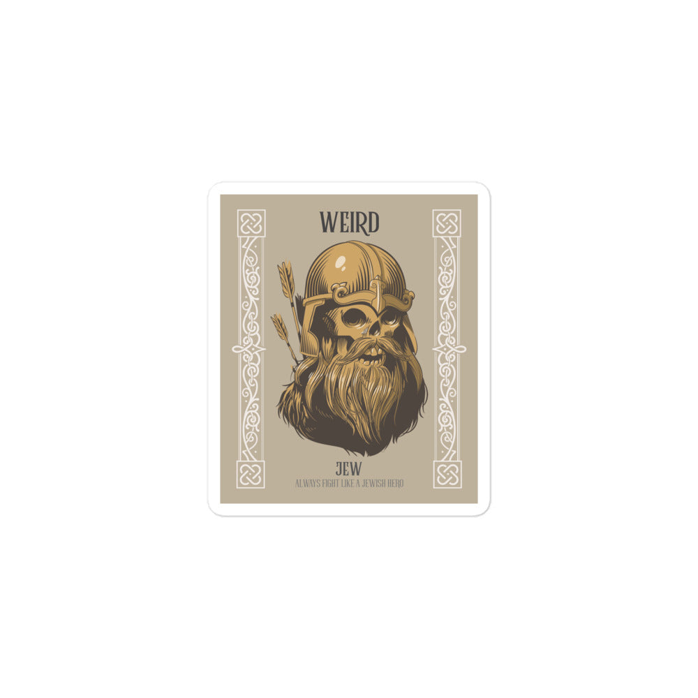Weird Jew | Kiss Cut Sticker Jouparty