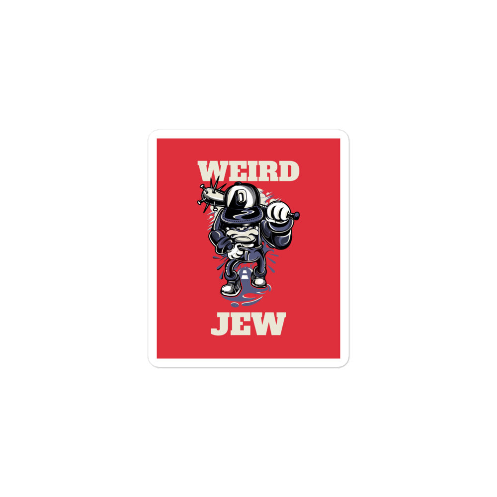 Weird Jew | Kiss Cut Sticker Jouparty