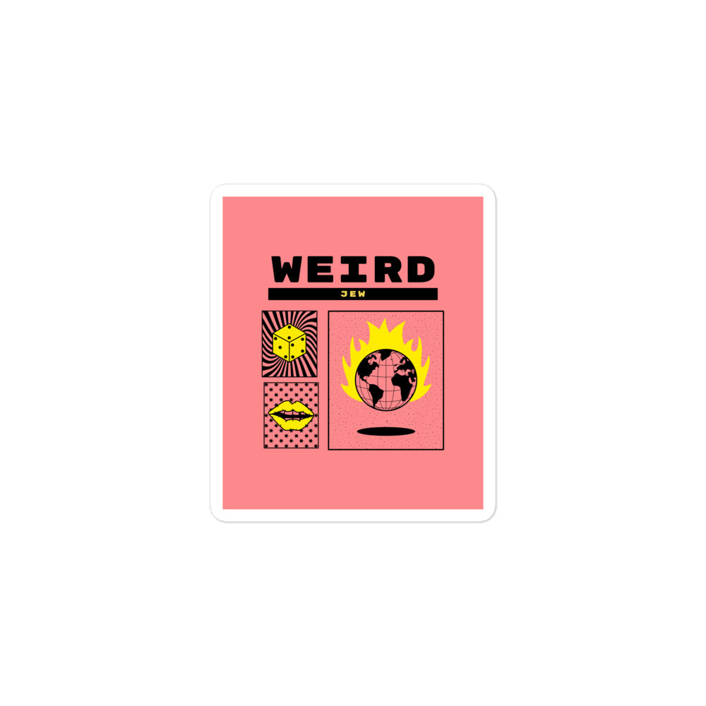 Weird Jew | Kiss Cut Sticker Jouparty