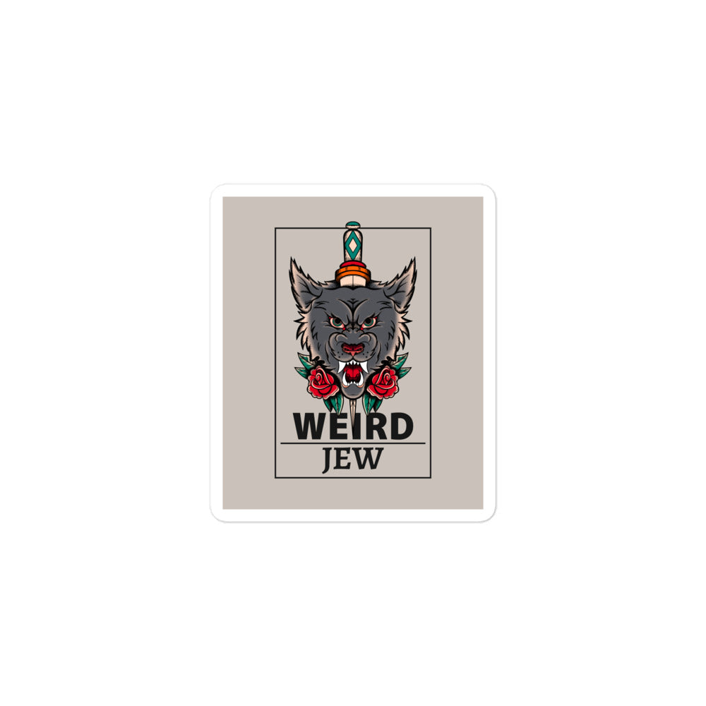 Weird Jew | Kiss Cut Sticker Jouparty