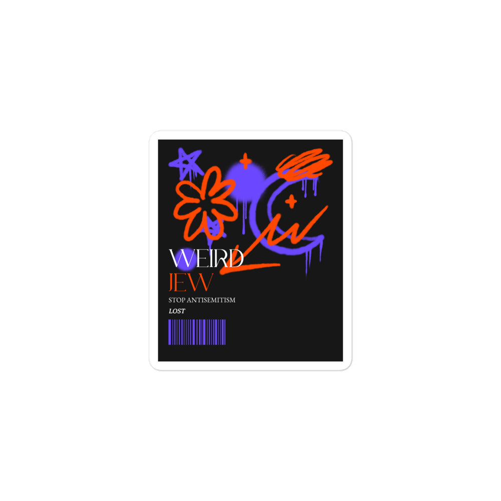 Weird Jew | Kiss Cut Sticker Jouparty