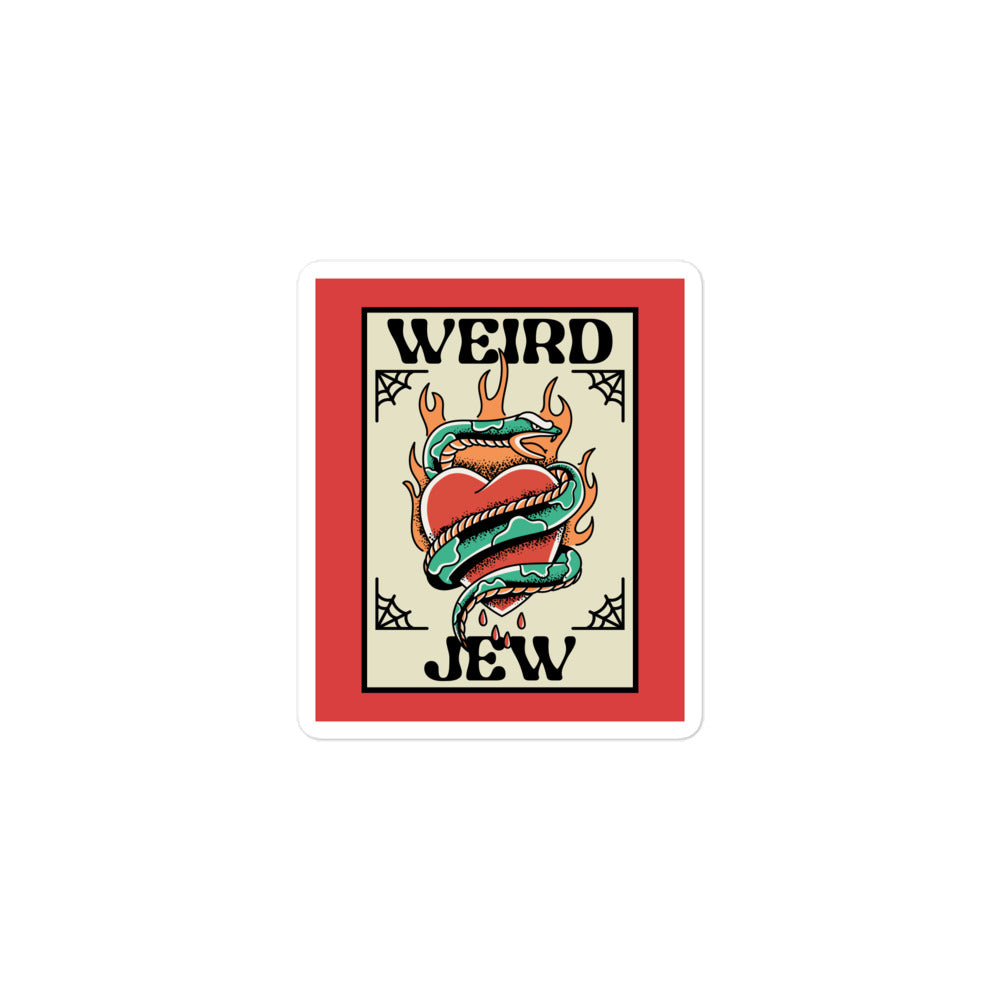 Weird Jew | Kiss Cut Sticker Jouparty