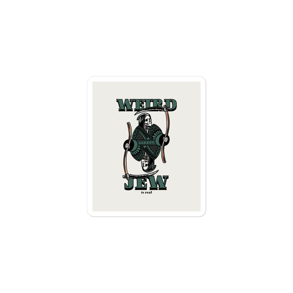 Weird Jew | Kiss Cut Sticker Jouparty