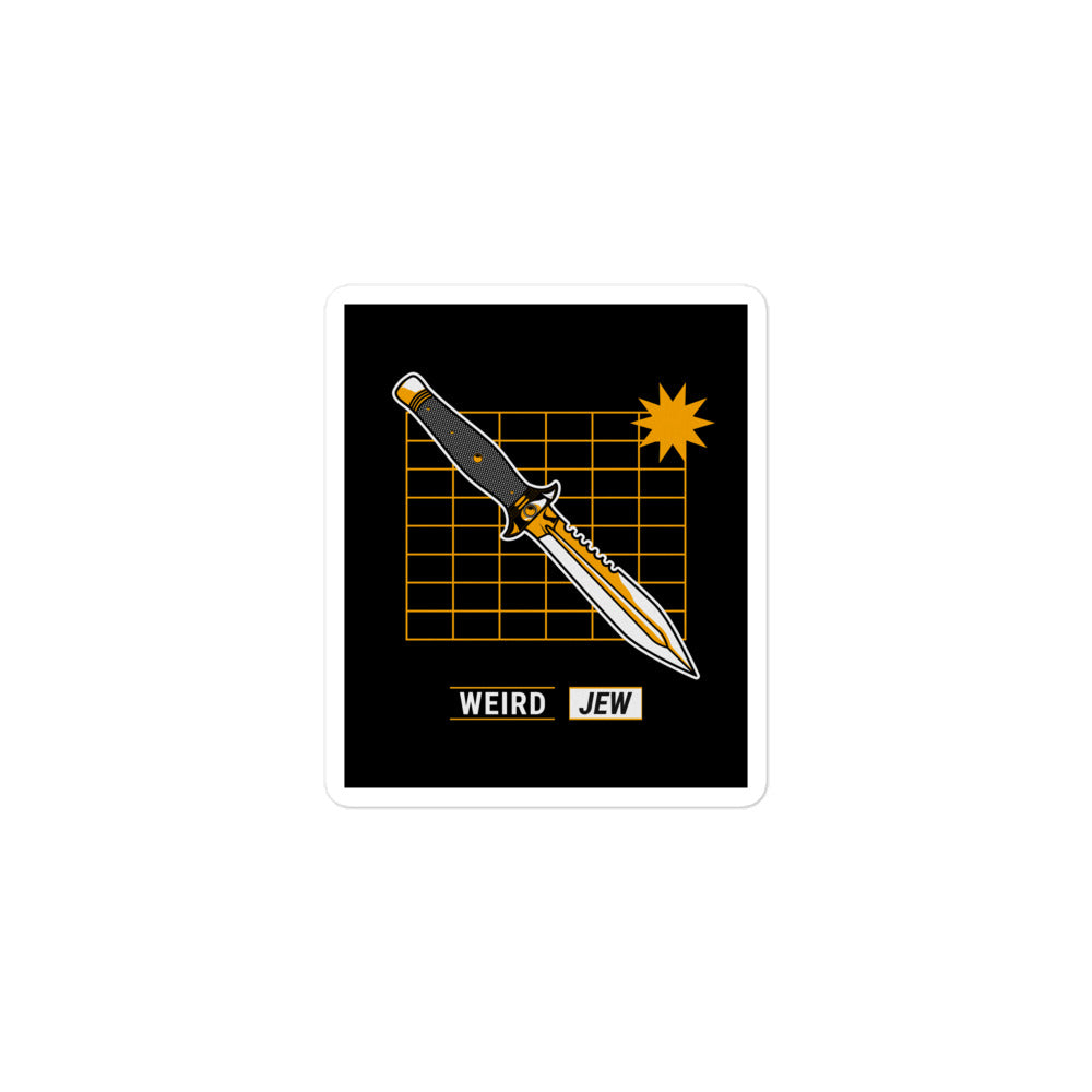 Weird Jew | Kiss Cut Sticker Jouparty