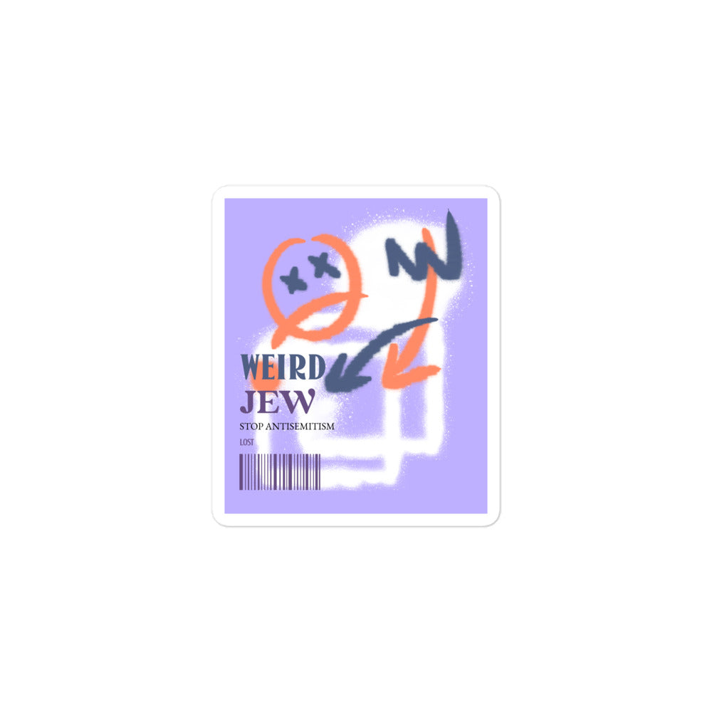 Weird Jew | Kiss Cut Sticker Jouparty