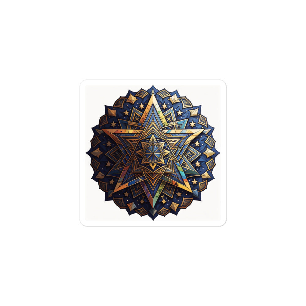 Vibrant Song | Star Of David | Kiss Cut Sticker Jouparty