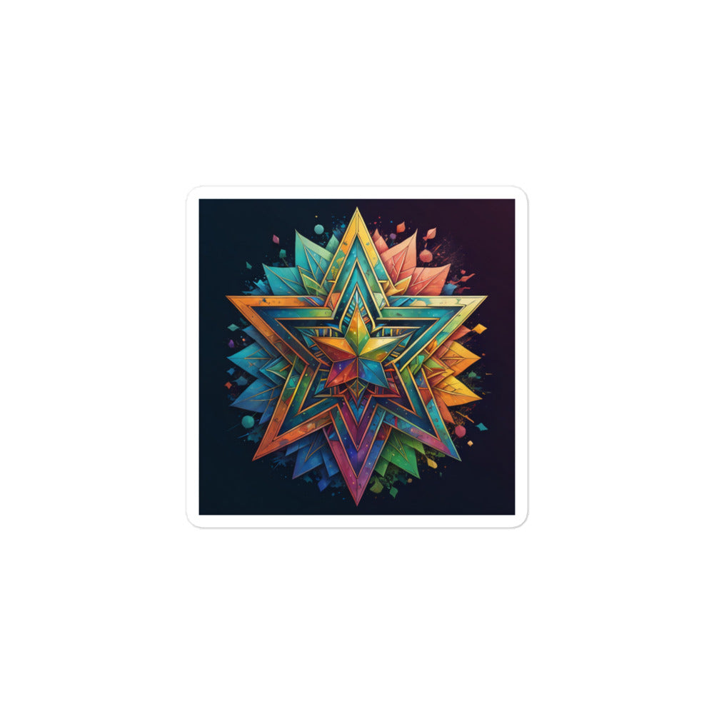 Vibrant Song | Star Of David | Kiss Cut Sticker Jouparty