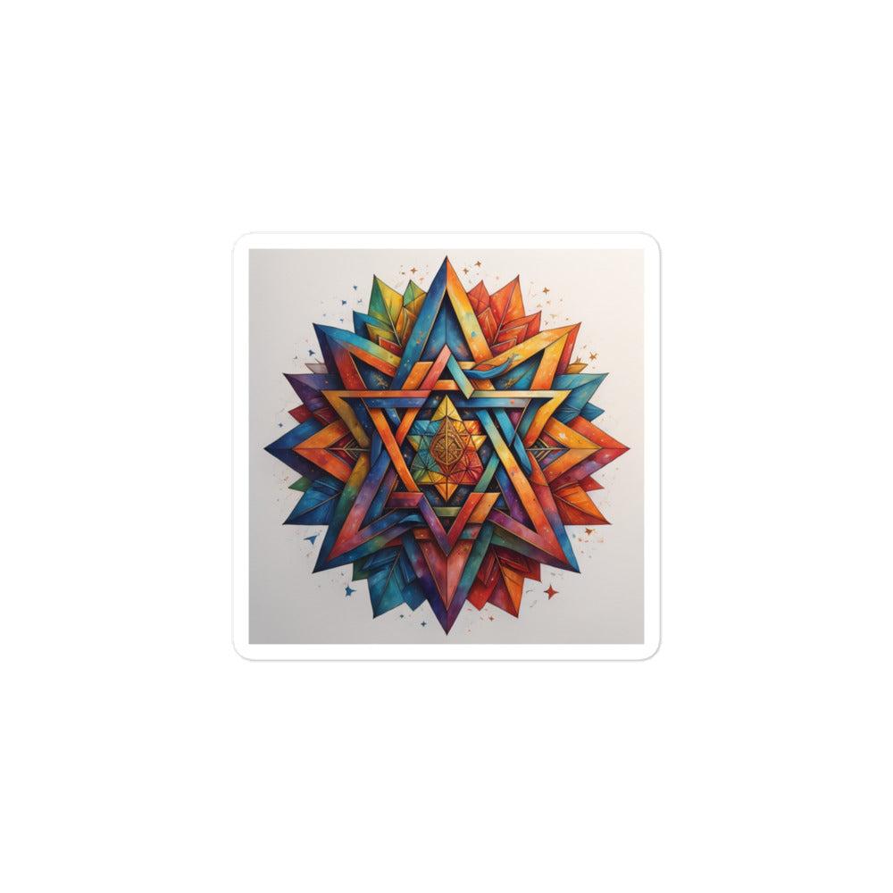 Vibrant Song | Star Of David | Kiss Cut Sticker