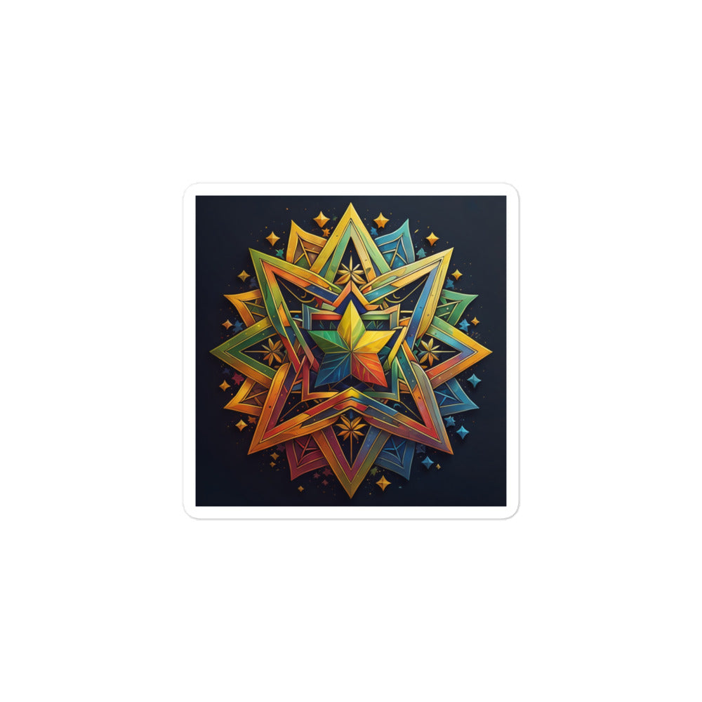 Vibrant Song | Star Of David | Kiss Cut Sticker Jouparty
