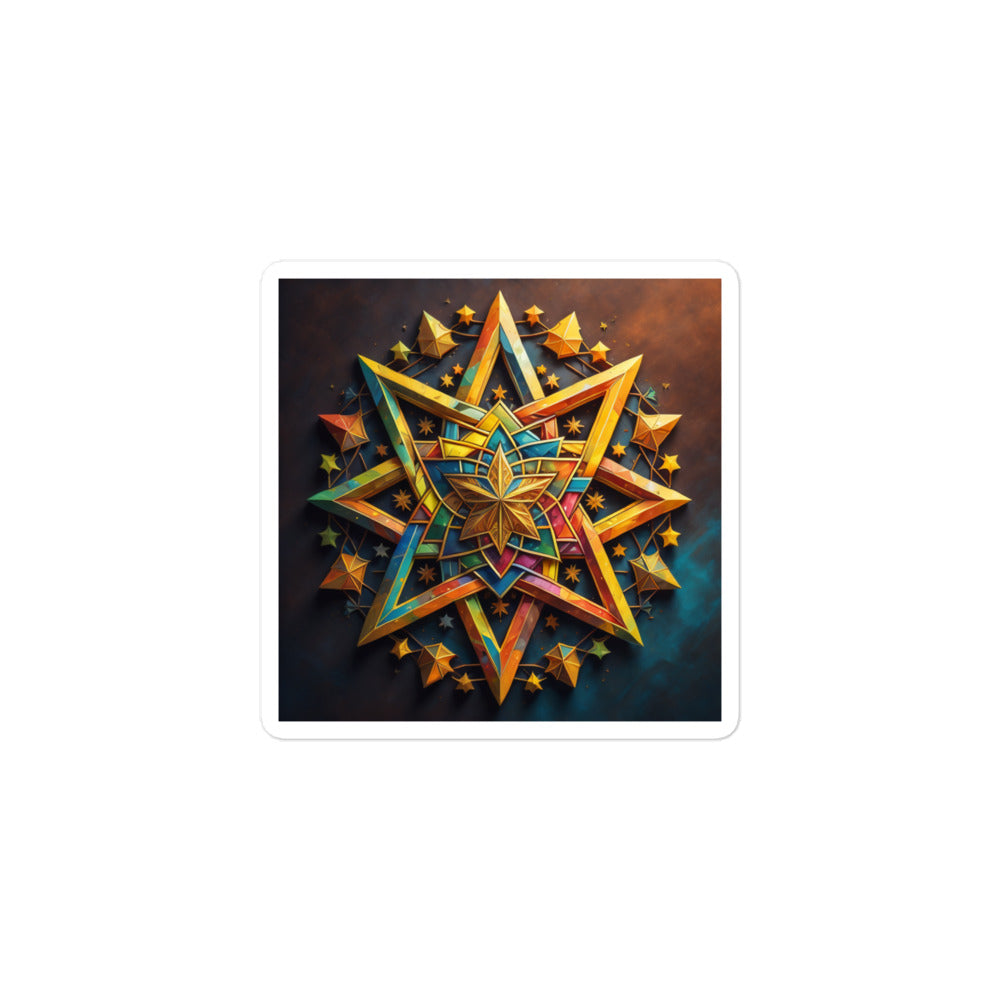 Vibrant Song | Star Of David | Kiss Cut Sticker Jouparty