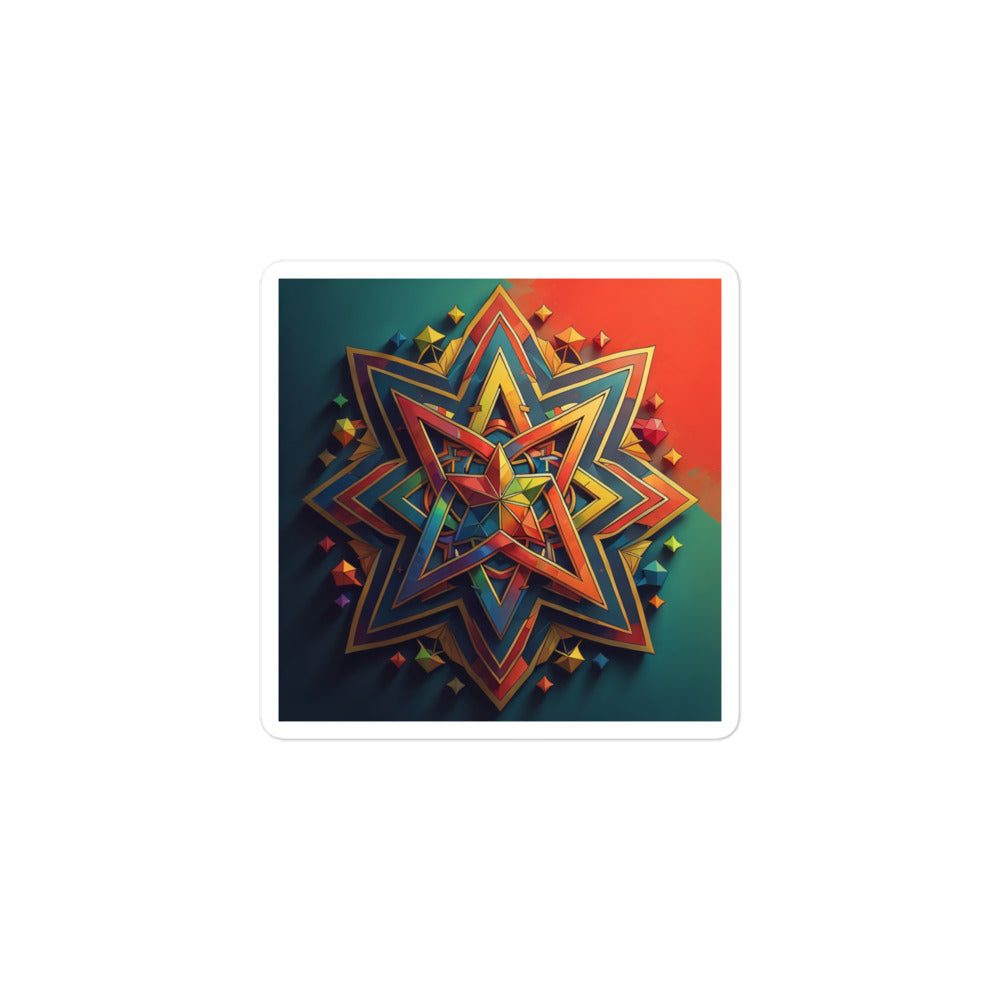 Vibrant Song | Star Of David | Kiss Cut Sticker