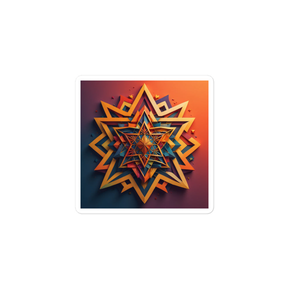 Vibrant Song | Star Of David | Kiss Cut Sticker Jouparty