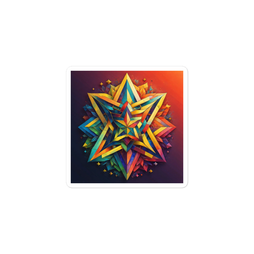 Vibrant Song | Star Of David | Kiss Cut Sticker Jouparty
