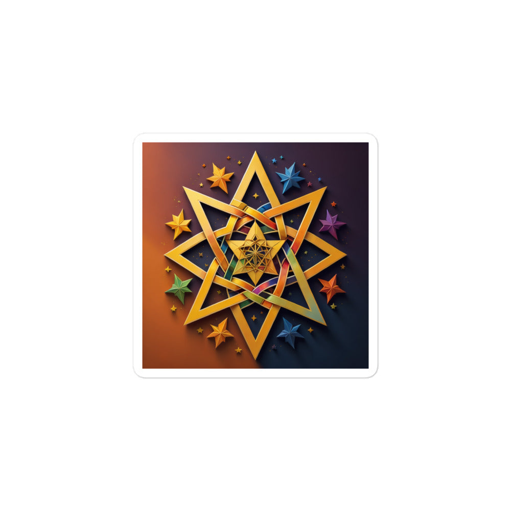 Vibrant Song | Star Of David | Kiss Cut Sticker Jouparty