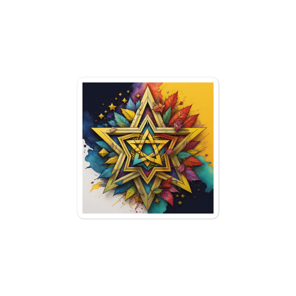 Vibrant Song | Star Of David | Kiss Cut Sticker Jouparty