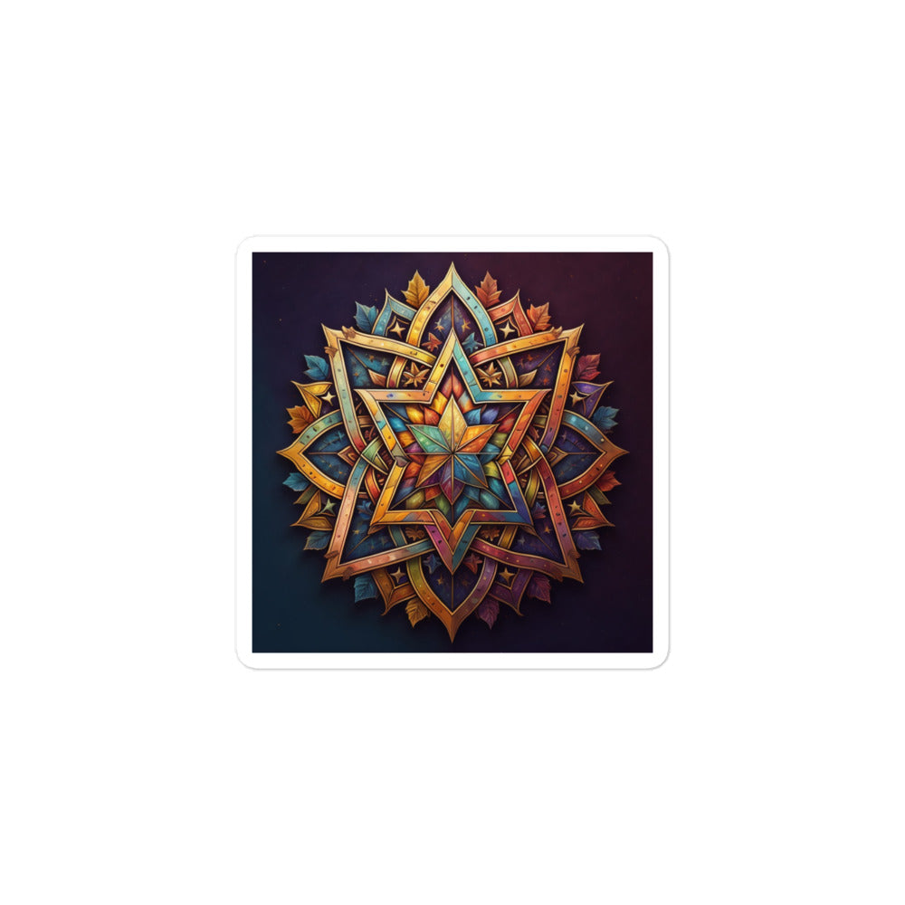 Vibrant Song | Star Of David | Kiss Cut Sticker Jouparty