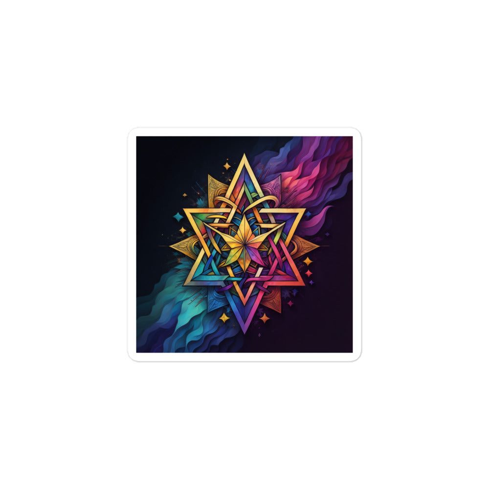Vibrant Song | Star Of David | Kiss Cut Sticker Jouparty