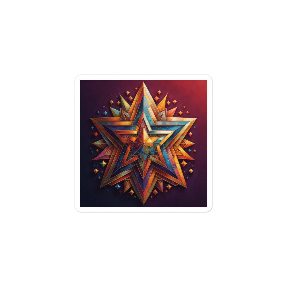 Vibrant Song | Star Of David | Kiss Cut Sticker Jouparty