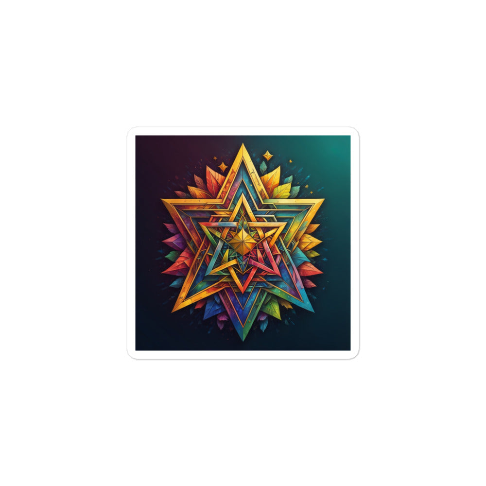 Vibrant Song | Star Of David | Kiss Cut Sticker Jouparty