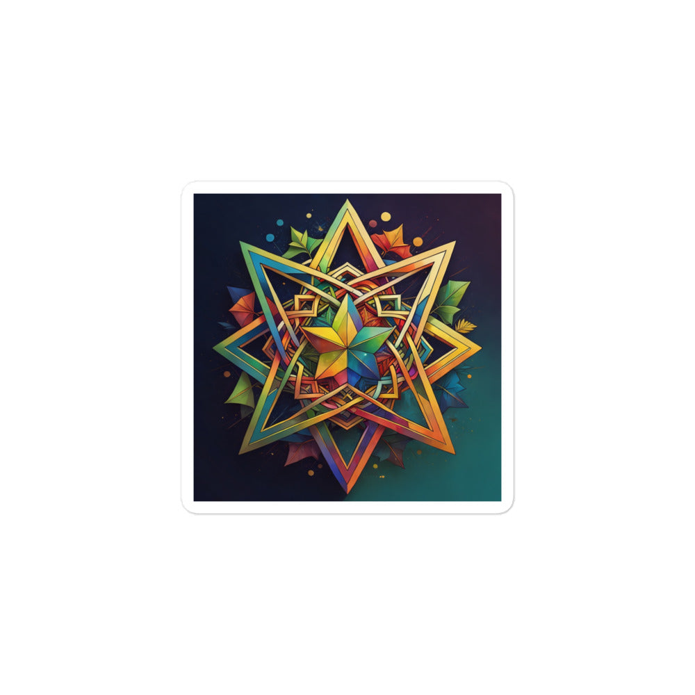 Vibrant Song | Star Of David | Kiss Cut Sticker Jouparty