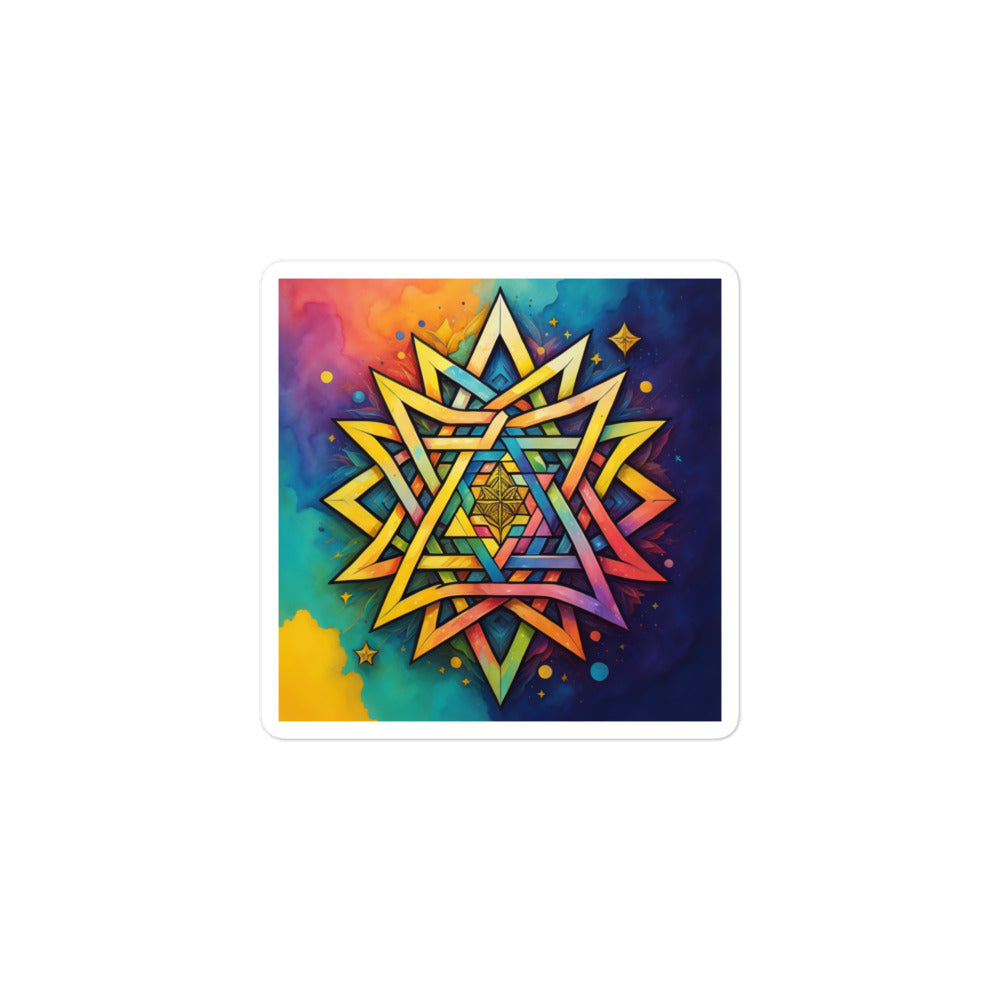 Vibrant Song | Star Of David | Kiss Cut Sticker Jouparty