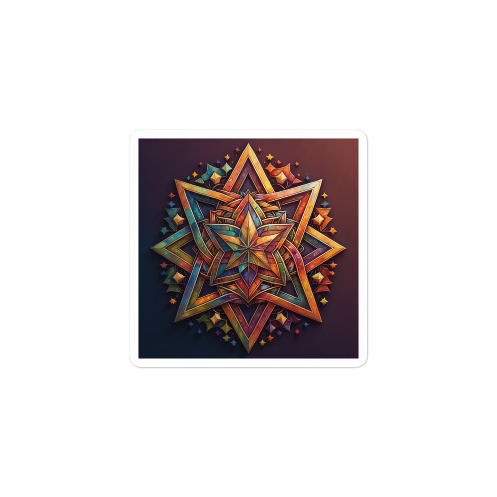 Vibrant Song | Star Of David | Kiss Cut Sticker Jouparty