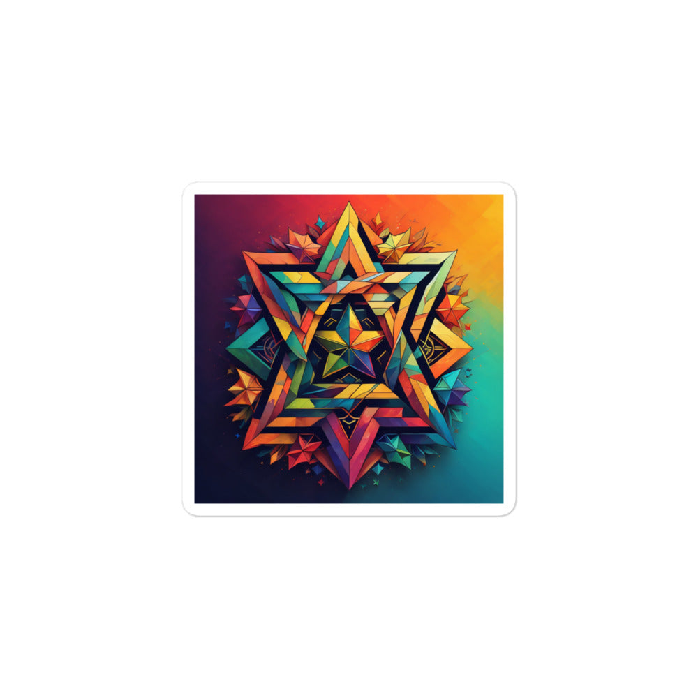 Vibrant Song | Star Of David | Kiss Cut Sticker Jouparty