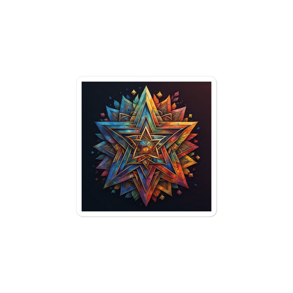 Vibrant Song | Star Of David | Kiss Cut Sticker Jouparty