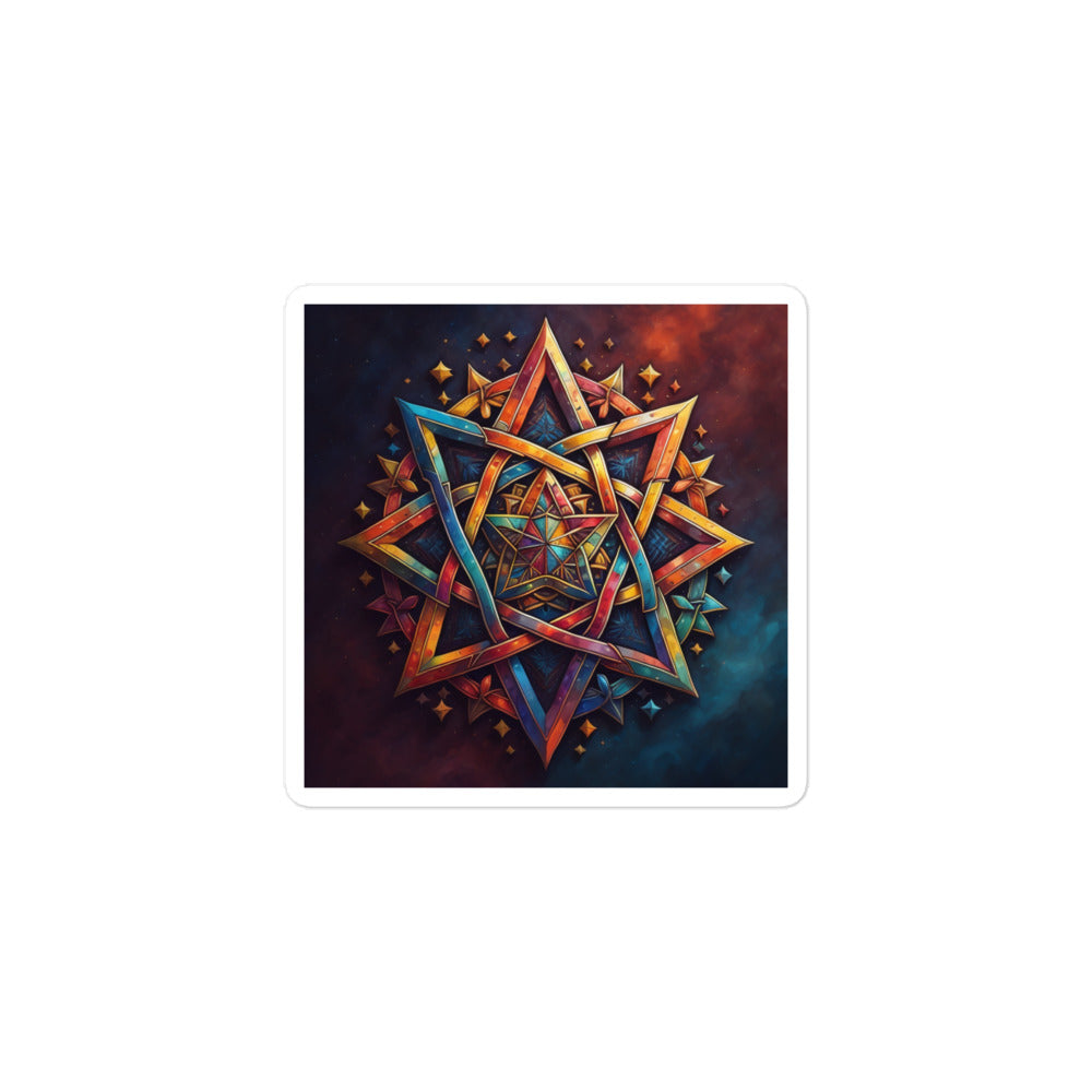 Vibrant Song | Star Of David | Kiss Cut Sticker Jouparty
