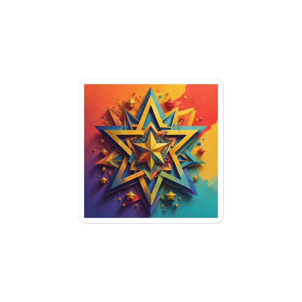 Vibrant Song | Star Of David | Kiss Cut Sticker Jouparty