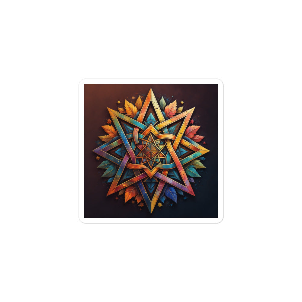 Vibrant Song | Star Of David | Kiss Cut Sticker Jouparty