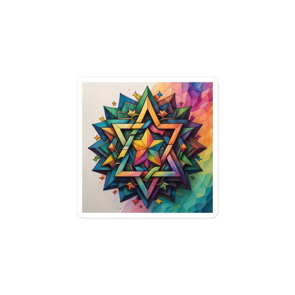 Vibrant Song | Star Of David | Kiss Cut Sticker Jouparty