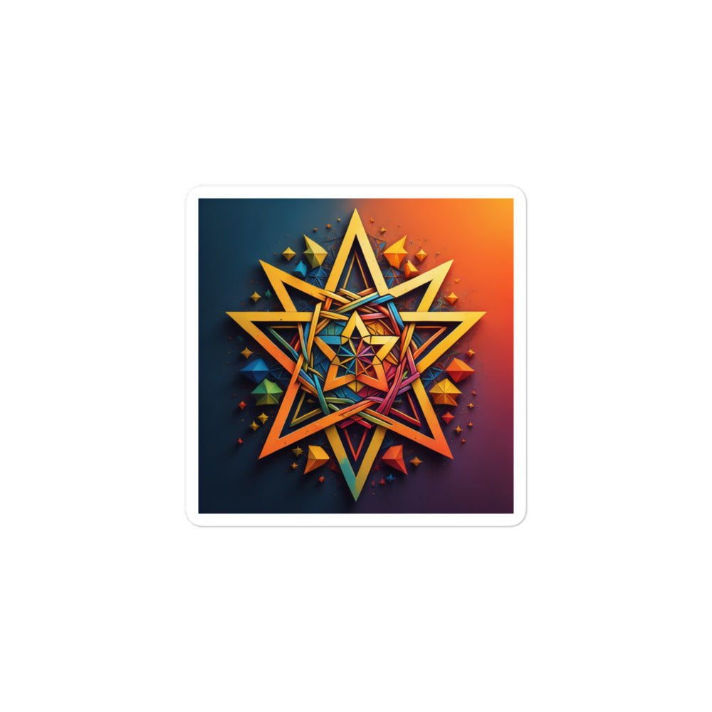 Vibrant Song | Star Of David | Kiss Cut Sticker Jouparty